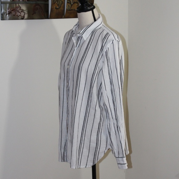Chaps, Button down striped long sleeve shirt - Picture 2 of 7